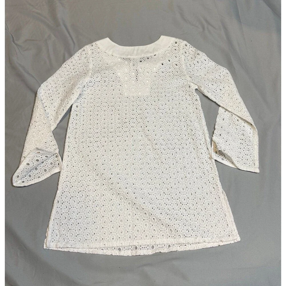 Gymboree embroidered cotton shirt dress - KID Size 6 (A091)